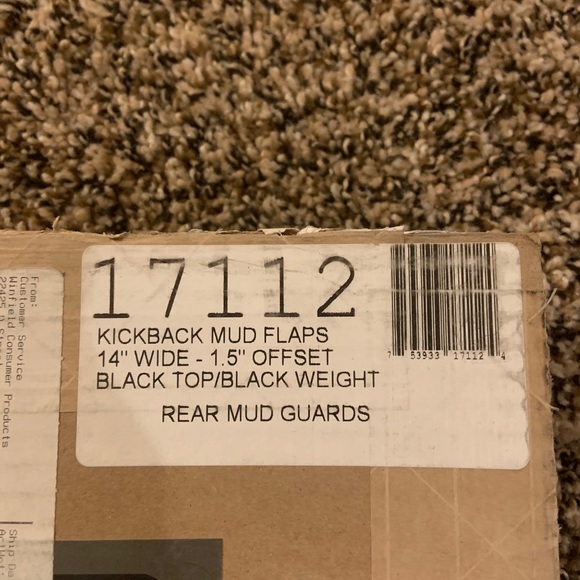 KICK BACK MUD FLAPS 14" WIDE - Picture 5 of 5